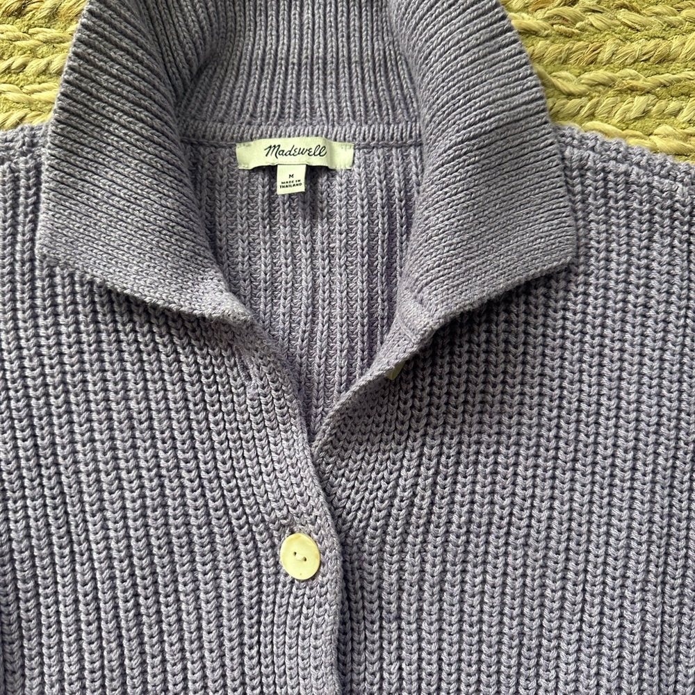 Madewell Lilac Button-Up Cardigan - Picture 2 of 3